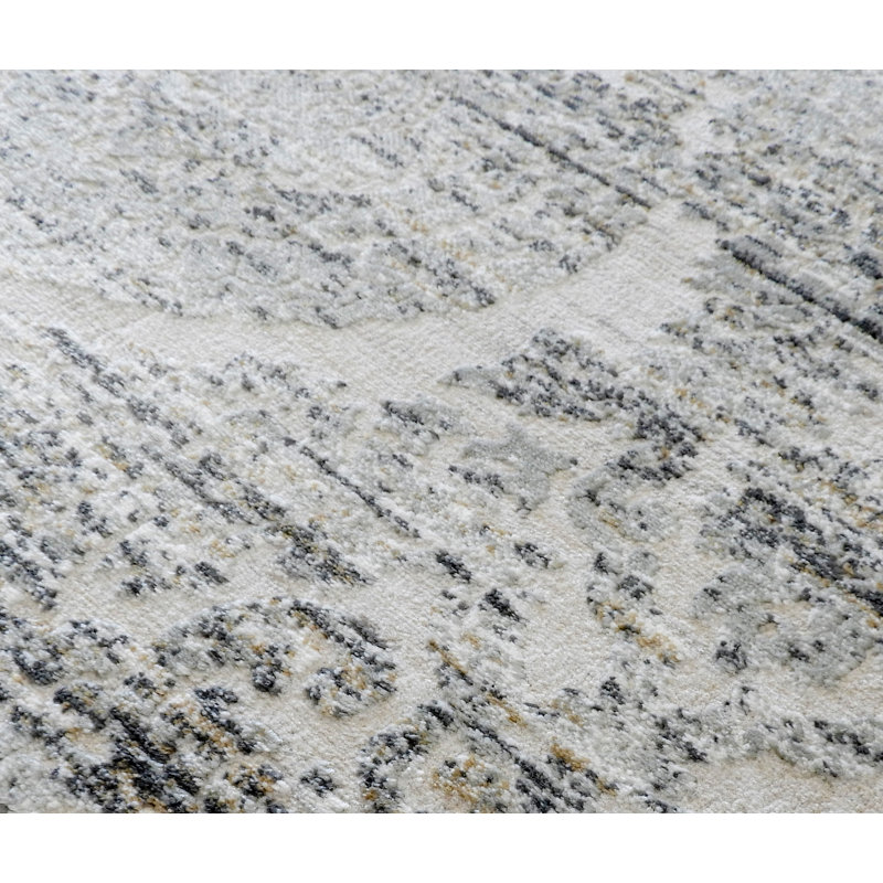 CosmoLiving by Cosmopolitan Astor Gray/Ivory/Gold Rug & Reviews Wayfair